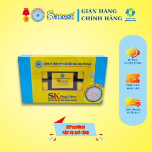 Hộp quà tặng SKPearlNest Khánh Hòa đặc sản yến sào tinh chế 5 hộp 3 gram.