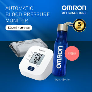 Omron Digital Blood Pressure Monitor BPM Machine Automatic Upper Arm EZ Lite [FREE Water Bottle]