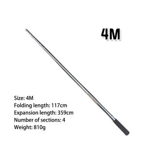 4m/5m Tongkat Stik Pencedok Anti Karat Tongkat Stik Pencedok Kuat dan Tebal Tongkat Jala