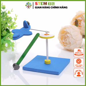 [STEM Mầm non tiểu học] Đồ chơi Máy Bay Quay Từ Tính dành chó bé. Đồ chơi giáo dục khoa học phát triển tư duy STEM3G
