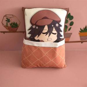 clu Bungo Stray Dogs Plush Pillow Rampo Chuuya Dazai Osamu Atsushi Sleeping Throw Pillow Home Decor Gift For Kids ulc