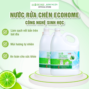 Nước Rửa Chén Công Nghệ Sinh Học ECOHOME 1.6Kg Với Mùi Hương Quế Chanh Giúp Diệt Vi Khuẩn Trên Chén Dĩa