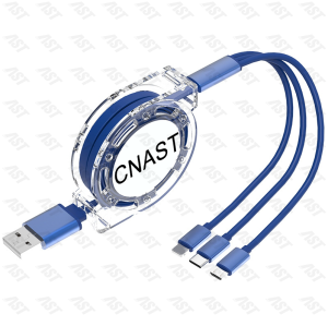 Kabel Triple Port 3 in 1 - PC+ABS Kuat 5 Level Panjang Cocok Harian & Travel