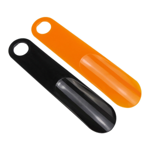 น้ำหนักเบา ABS Shoehorn แบบพกพาน้ำหนักเบาที่ช้อนรองเท้าด้ามจับตามหลักสรีรศาสตร์สำหรับการเดินทางในบ้านและสำนักงาน