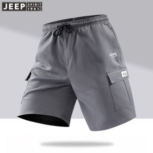 Jeep Spirit Mens Shorts Summer S-3XL Trend Tooling Loose Sports Pants Breathable Quick Drying
