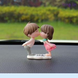 🔥🔥🔥fenglin Car Accessories Cute Cartoon Couple Movable Doll Balloon Ornaments Car Cute Kissing Couple Doll Car Decoration Balloon Ornaments