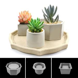Flower Pot Silicone Resin Mold Flower Epoxy Resin Casting Mold Succulent Vase Mold Holder Wax Mold