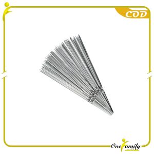 ONE-C1162 Tusuk Sate Stainless Steel Reusable Anti Karat Barbeque Skewer / Tusukan Sate Ayam Sosis
