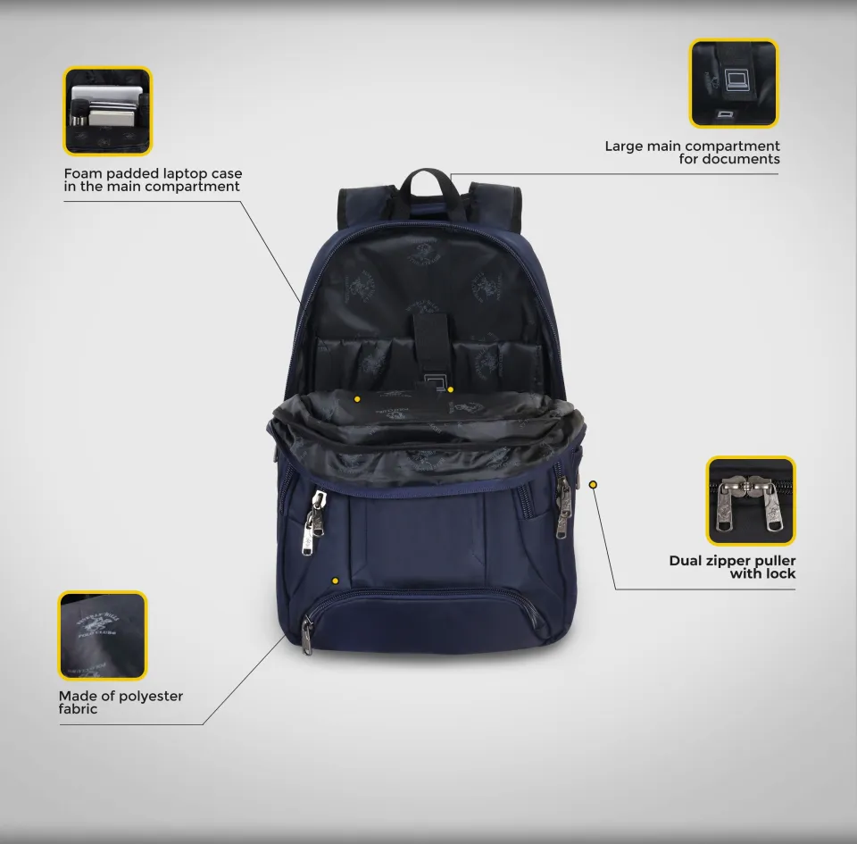 Beverly Hills Polo Club 169 Corporate Backpack Fits Most 16