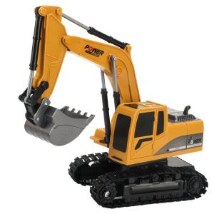 Remote Control Excavator RC Crawler Tractor Toy6 Channel Construction Vehicle with Flashing Lights270 Rotating Truck