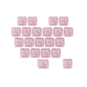 Kitten Themed Keyboards Keycaps In Clear Color With Heart Accent Durability PC Easy Installation