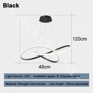 Modern Tri Color Chandelier Ceiling Lights Nordic LED Pendant Lamp Adjustable Hanging Lamp For Living Room Dining Room Bedroom Kitchen Drop Light MARELIGHT
