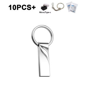 10PCS Free Custom Logo Metal Pen Drive Flash Disk For Publicity Gift TypeC and Chain USB Stick 512MB 4GB 8GB 32GB 64GB 128GB2026