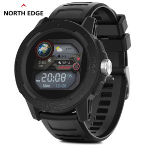 NORTH EDGE MARS2 Mens Watch Original Waterproof IP68 Heart Rate Outdoor Digital Sports Smart Watch