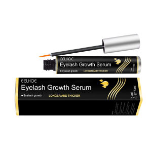 Eelhoe Eyelash Growth Serum Lash Serum for Fast Eyelash Growth Lashes Eyelash Serum for Natural Eyelash Extension Eyelash Booster for More Length Dense Eyelashes and Eyebrows 5ml