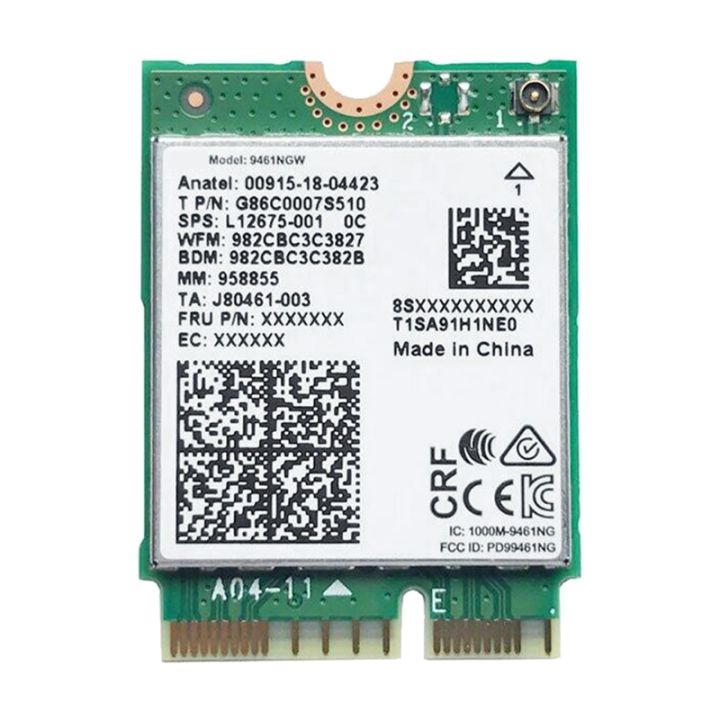 Green WiFi Card for 9461NGW WiFi Card AC 9461 2.4G/5G Dual Band 802 ...