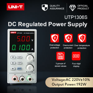 เครื่องควบคุมแรงดันไฟฟ้า DC UNI-T UTP1306Sเครื่องมือห้องปฏิบัติการ LED 0-32V 0-6A หน้าจอดิจิตอล