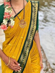 Kalyani Cotton Silk Saree with Butta work Come with Contrast Saree BlouseReady Stock (1-12)