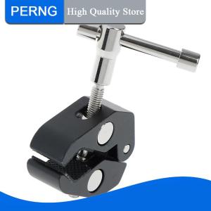 [PERNG] Tehe คีมหนีบก้ามปูแขนวิเศษตัวหนีบแฟลชตัวยึดสำหรับขาตั้งกล้องขาเดียว