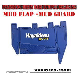 Honda Vario Fi 125 - 150 Mud Flap Karpet Penahan Lumpur Kolong Motor Vario Sparepart Aksesoris Variasi Modifikasi Motor Body Protector Design Trendy Model Kekinian Tidak Luntur Sesuai Foto 100% Original Lentur Presisi