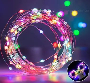 3 Meter Lampu LED Layangan Kawat Tumbler Warna Warni RGB Kelap Kelip Hias Layang Layang