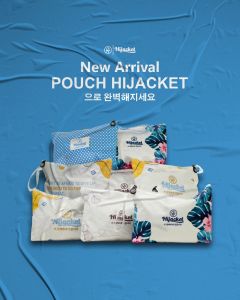 POUCH HIJACKET® FLOWER/ABSTRACT/FLOWERLINE/POLKADOT EXCLUSIVE SOUVENIR SPECIAL HIJACKET/POUCH MAKE UP/POUCH MUKENA