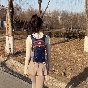 Large Capacity Oxford Cloth Cycling Backpack Breathable Water-Resistant Lightweight Outdoor Travel Bag
