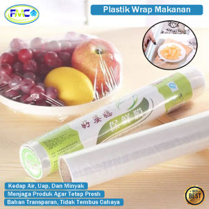 Plastik Wrap Pembungkus Makanan Food Wrapping Roll Food Grade Plastik Buah Sayur Makanan Food Serbaguna Ukuran 30cm x 10meter Bahan Plastik Tebal Pembungkus Hidangan Makanan