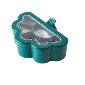 Seasoning box integrated multi grid kitchen household with lid moisture-proof and dustproof seasoning box integrated six grid seasoning bottle jar