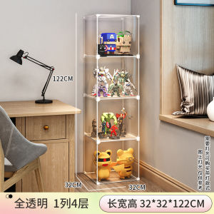 【Local Delivery】Dustproof Helmet Display Rack Helmet Shelf Display Cabinet Transparent Motorcycle Hat Cabinet Multi-functional dust-proof display cabinet—can be disassembled Crystal clear transparent panels showcase helmetsmodels and plush toys clearly