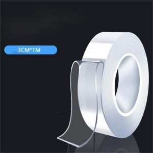 เทปนาโน ใส่สองด้าน (1/2/3/5ม.) - กันน้ำ ใช้ซ้ำได้ ทำความสะอาดง่าย พร้อมตะขอฟรี G2730