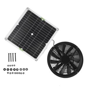 Portable 100W 12V Solars Fan for Efficient Ventilation Quick Setups High Performances Air Circulation Cooling Solution