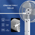 Quạt tích điện mini 4 in 1, quạt cầm tay mini kẹp bàn 3 tốc độ gió, làm mát cực nhanh, không gây tiếng ồn, sạc USB nhỏ gọn tiện lợi. Bảo hành 12 tháng. 