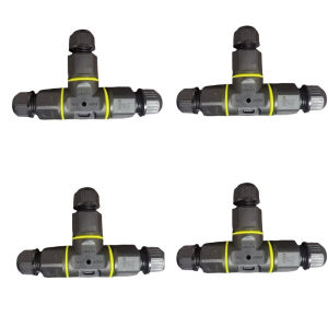 4pcs IP67 Waterproof Connector 2 Pin 3 Pin I/T Shape Electrical Terminal Adapter Wire Connector Screw Pin Connector LED Light