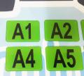 Acrylic Table Numbers Code with Alphabet A B C D E Nombor Meja dengan Huruf for Restaurants. 