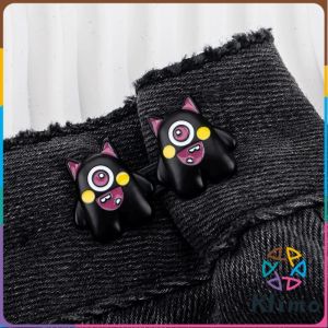 Klimo 1 Set Cartoon Pattern Waist Buckle For Women Skirt Jeans Adjustable Waist Clip Buttons Accessories