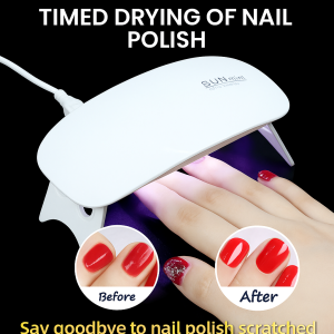 MINI Mouse Nail Lamp for All Year Women  Adult  Family Users  Nail Art Lovers  Advanced Light Therapy Technology  Stylish Pink and White Design