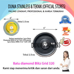 Batu diamond blitz grid 320 gosok poles batu mulia