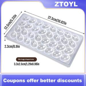 【ZTOYL】 Chuyên Nghiệp Nhựa Sô Cô La Khuôn Trong Suốt Handmade Hình Cầu Sô Cô La Công Cụ Tự Làm Bánh Khuôn Món Tráng Miệng Bánh