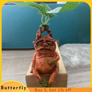 Butterfly Mandrake หญ้าเรซิ่นรูปปั้นภูมิทัศน์เครื่องประดับศิลปะ Figurine งานฝีมือสำหรับสวน