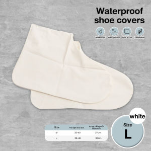 Waterproof Shoes Cover Anti-slip Reusable Rain Shoe Cover Kasut Hujan Soft Silicone Elastic Motorcycle Rain Boot(1 Pair)