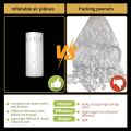 Packing Air Pillows for Shipping 300 Count Inflatable Packaging Air Bags with Pump, Purse Fillers for Shape Space Saving Air Cushion Package Alternative to Packing Peanuts, 3.54'' x 7.87''. 