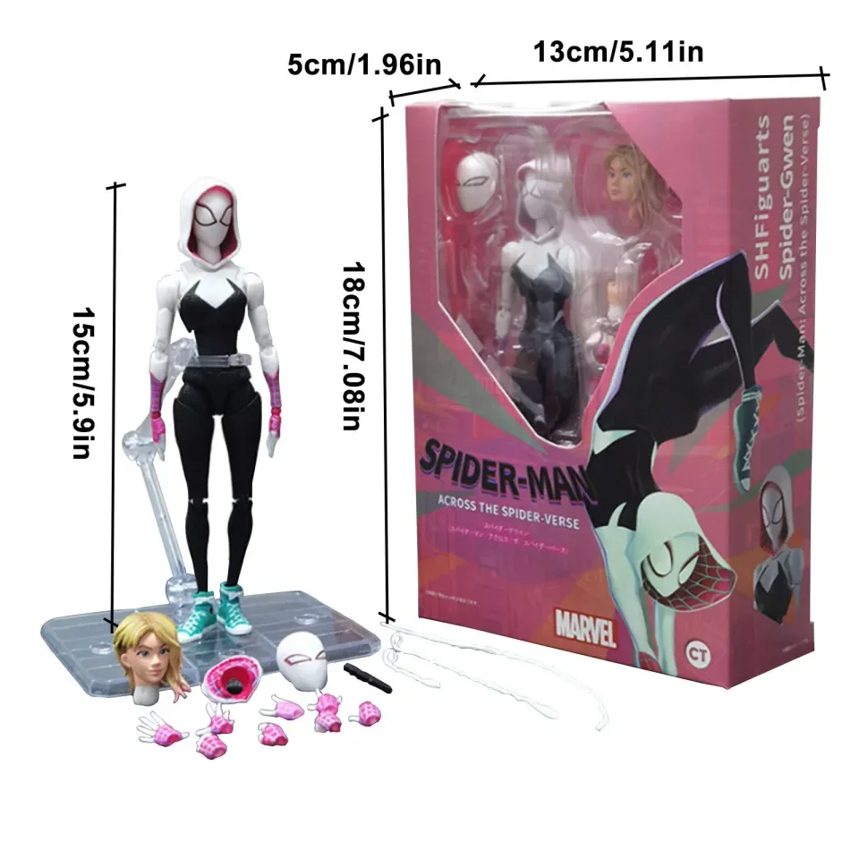 Spider Man Gwen Stacy Girl Anime Action Figure PVC Toys Collection Figures  Spider-Man Into The Spider-Verse Miles Morales | Lazada PH