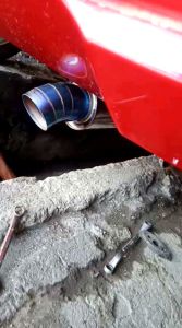 Knalpot Racing Mobil JS Racing Tipe Pendek Untuk Alltipe Mobil