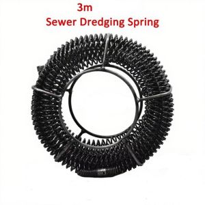 CHUANGCHAO 6-15M Sewer Dredging Spring Electric Drill Drain Cleaner Machine Extension Sewer Pipe Dredg