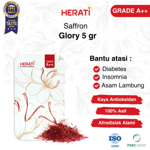 Herati Saffron Afghanistan I Saffron Glory 5 gr Bunga Safron Grade A++ Premium Asli 100% Original
