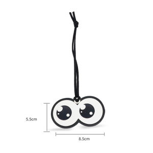 SUITABLE Charming Cowhide Big Eye KeychainMini Pendant Bag Accessories for Womens Purses & Totes