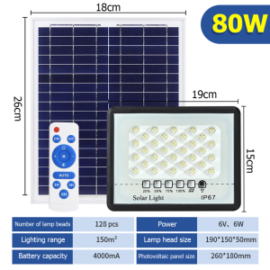 Solar Lights Led Waterproof Flood Lights high power Automatic Night Light original street Lamp Panel Set   IP67 With Remote Indoor Ceiling Light