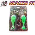 เหยื่อยาง HUNTER รุ่น FX  (1 แพ็ค มี2 ตัว พร้อมเบ็ด 1 ตัว ขนาด2/0) ใหม่ล่าสุด. 