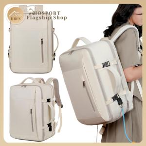 【HRFS】 Nylon Laptop Fashion Backpack Adjustable Strap for Women Men Travel